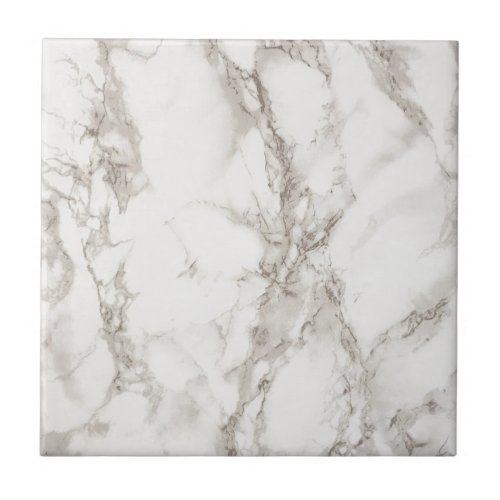 Modern White Marble Texture Pattern Ceramic Tile