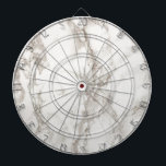 Modern White Marble Texture Pattern Dart Board<br><div class="desc">Modern White Marble Texture Pattern. Perfect gift for those looking for something simple and minimal.</div>