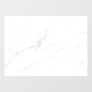 Modern White Marble Window Cling