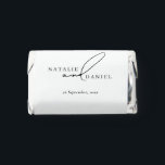 Modern White Minimal Classic Chic Wedding Hershey's Miniatures<br><div class="desc">A modern white minimal wedding candy favors is classic chic. The perfect for modern and classic weddings.</div>