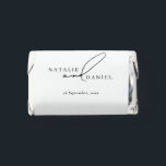 Modern White Minimal Classic Chic Wedding Hershey's Miniatures<br><div class="desc">A modern white minimal wedding candy favors is classic chic. The perfect for modern and classic weddings.</div>