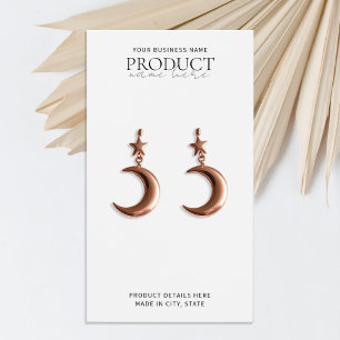 Modern White Minimalist Custom Display Card