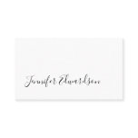 Modern white minimalist professional simple business card