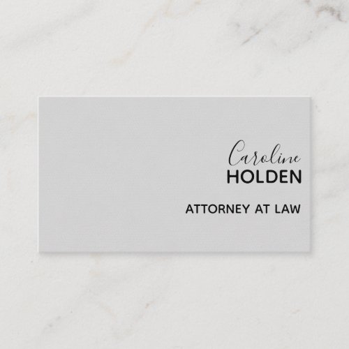 Modern White Pebbled Leather Texture Professional Business Card