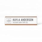 Modern White Personalized Logo Employee