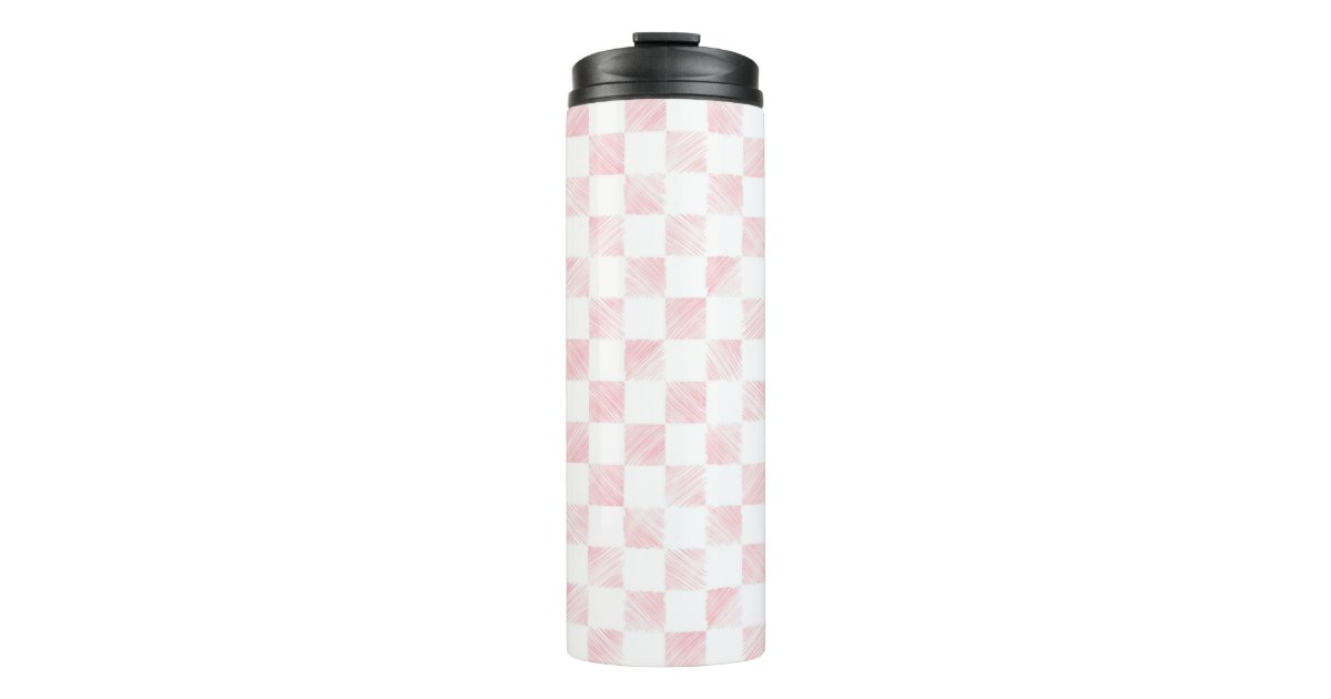 Green Checkerboard 20oz Tumbler, Dishwasher Safe Cup