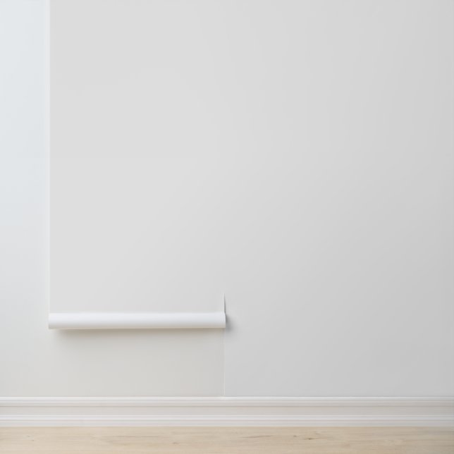Modern White Plain Solid Color Wallpaper (Application)