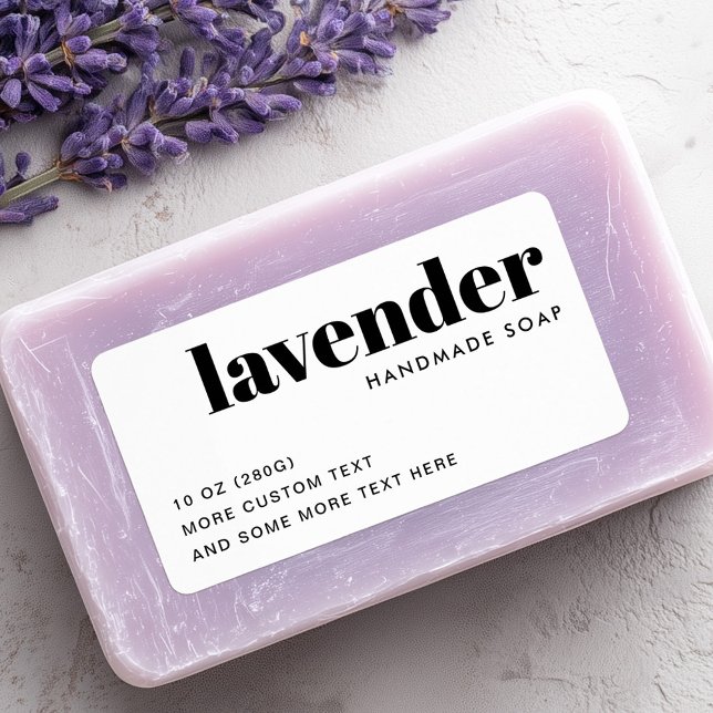 Modern white product label (Modern white product label)