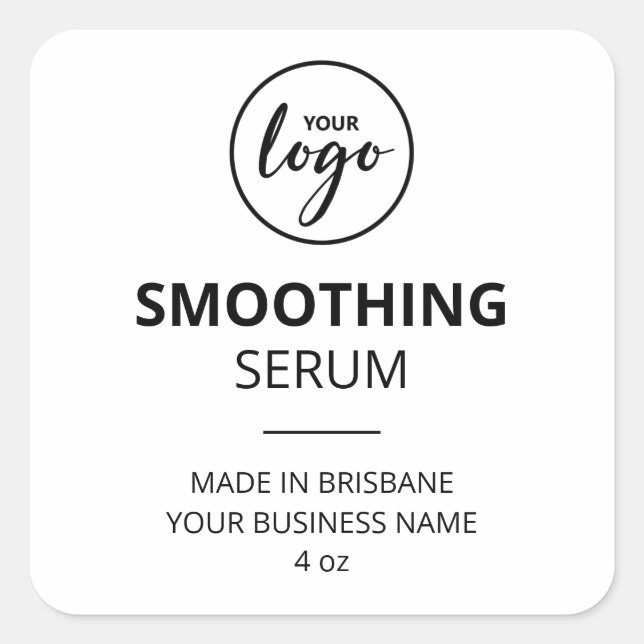 Modern White Serum Labels (Front)