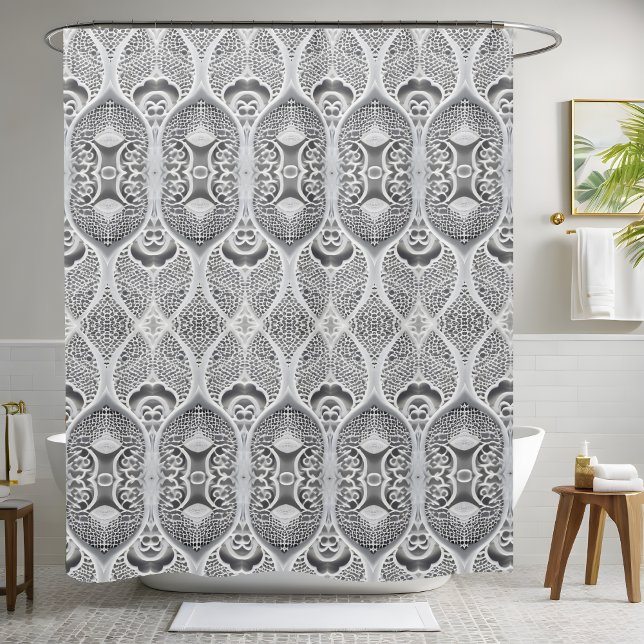 Modern White Shower Curtain Style 2 (Creator Uploaded)