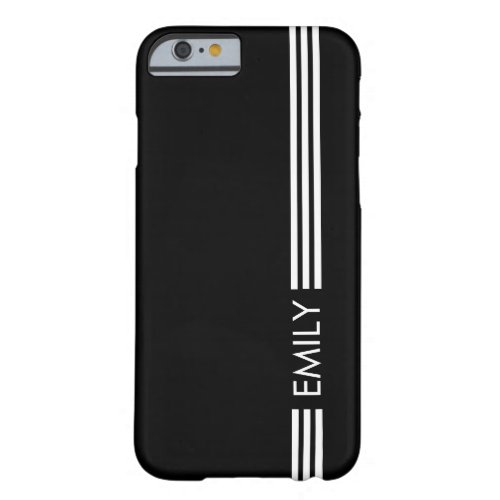 Modern White Stripes Barely There iPhone 6 Case