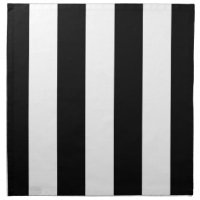 Modern Wide Bold Black and White Stripes Pattern