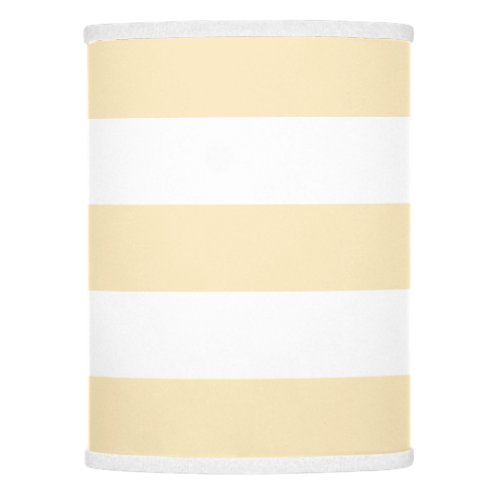 Modern Wide Striped Lamp in Soft Yellow and White