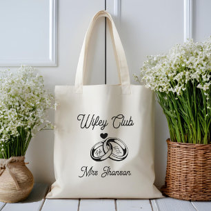 Modern Wifey Club Mrs Tote Bag, Honeymoon Wifey Bag