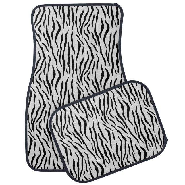 Modern Wild Tiger Pattern Car Floor Mat (Set)