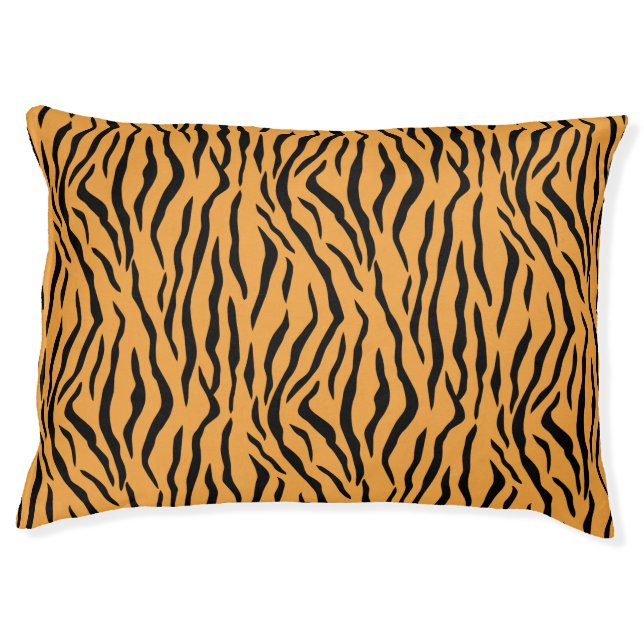 Modern Wild Tiger Pattern Pet Bed (Front)