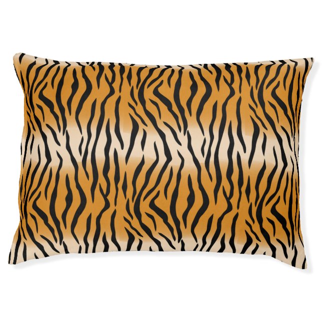 Modern Wild Tiger Pattern Pet Bed (Front)