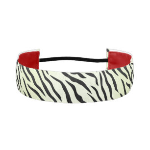 Modern Wild White Tiger Pattern Athletic Headband