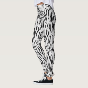 Women's White Tiger Leggings