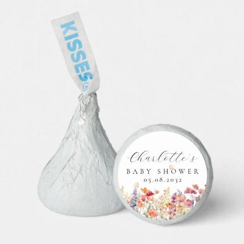 Modern Wildflower Baby Shower  Hersheys Kisses