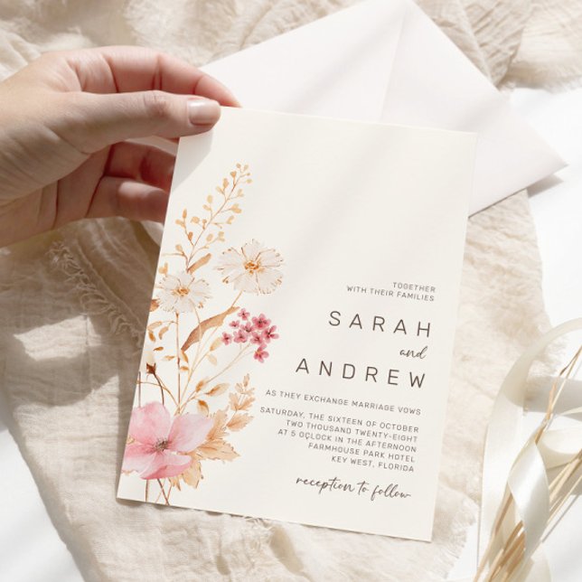 Modern Wildflower | Botanical Garden Wedding Invitation (Creator Uploaded)