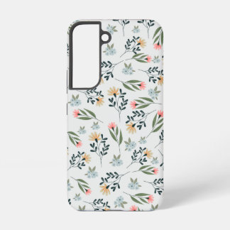 Modern Wildflower Botanical Pattern Samsung Galaxy S22 Case
