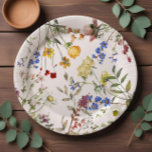 Modern Wildflower Garden Greenery Baby Shower Paper Plates<br><div class="desc">Modern Wildflower Garden Greenery Baby Shower paper plates - create a cohesive shower with matching paper plates. Works for both bridal or baby showers!</div>