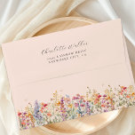 Modern, Wildflower Girl Baby Shower Envelope<br><div class="desc">Elevate your wildflower-themed baby shower with our personalized envelope! Add a special touch to your celebration by customizing each envelope with names and dates.</div>