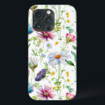 Modern wildflower pattern iPhone 13 pro case<br><div class="desc">Modern happt wildflower pattern</div>