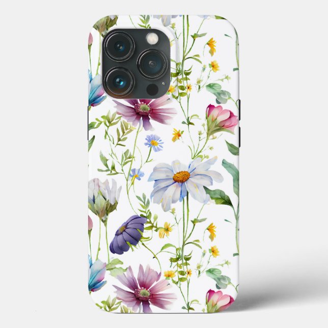 Modern wildflower pattern Case-Mate iPhone case (Back)