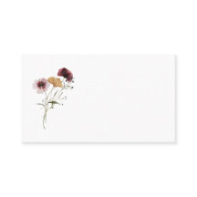 Modern Wildflower Place Card