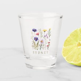 Modern  Wildflower Shot Glass