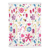 Modern Wildflower Watercolor Lamp Shade (Back)