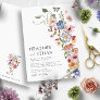 Modern Wildflower Wedding Invitation