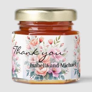 Modern Wildflowers Beautiful Luxury Collection Honey Jar Favors
