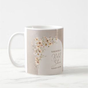 Modern Wildflowers Ivory  Arch Frame Coffee Mug