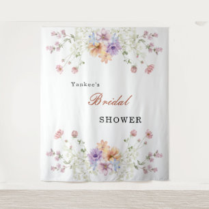 Modern wildflowers spring wedding Backdrop Decor