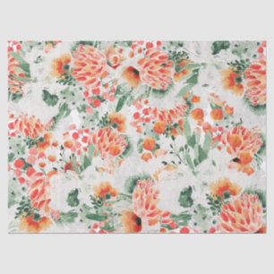 Modern Wildflowers Trendy Floral Tissue Paper