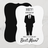 Modern Will You Be My Best Man? Wedding