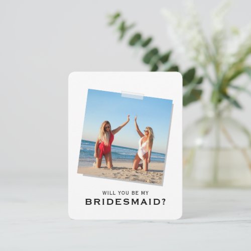 Modern Will You Be My Bridesmaid Proposal