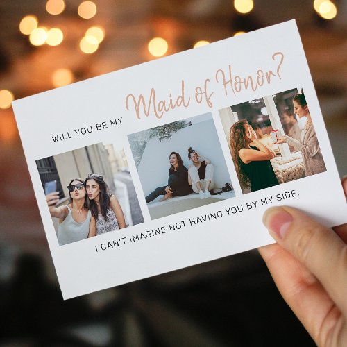 Modern Will You Be My Maid of Honor Proposal