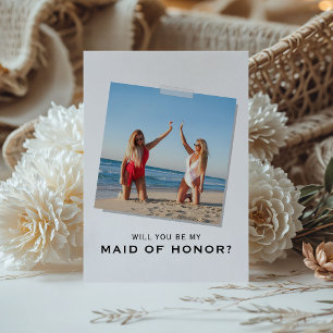 Modern Will You Be My Maid of Honor? Proposal