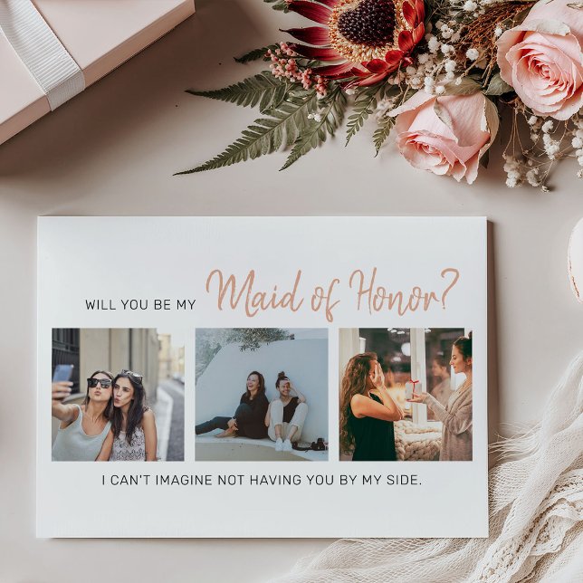 Modern Will You Be My Maid of Honor? Proposal (Creator Uploaded)