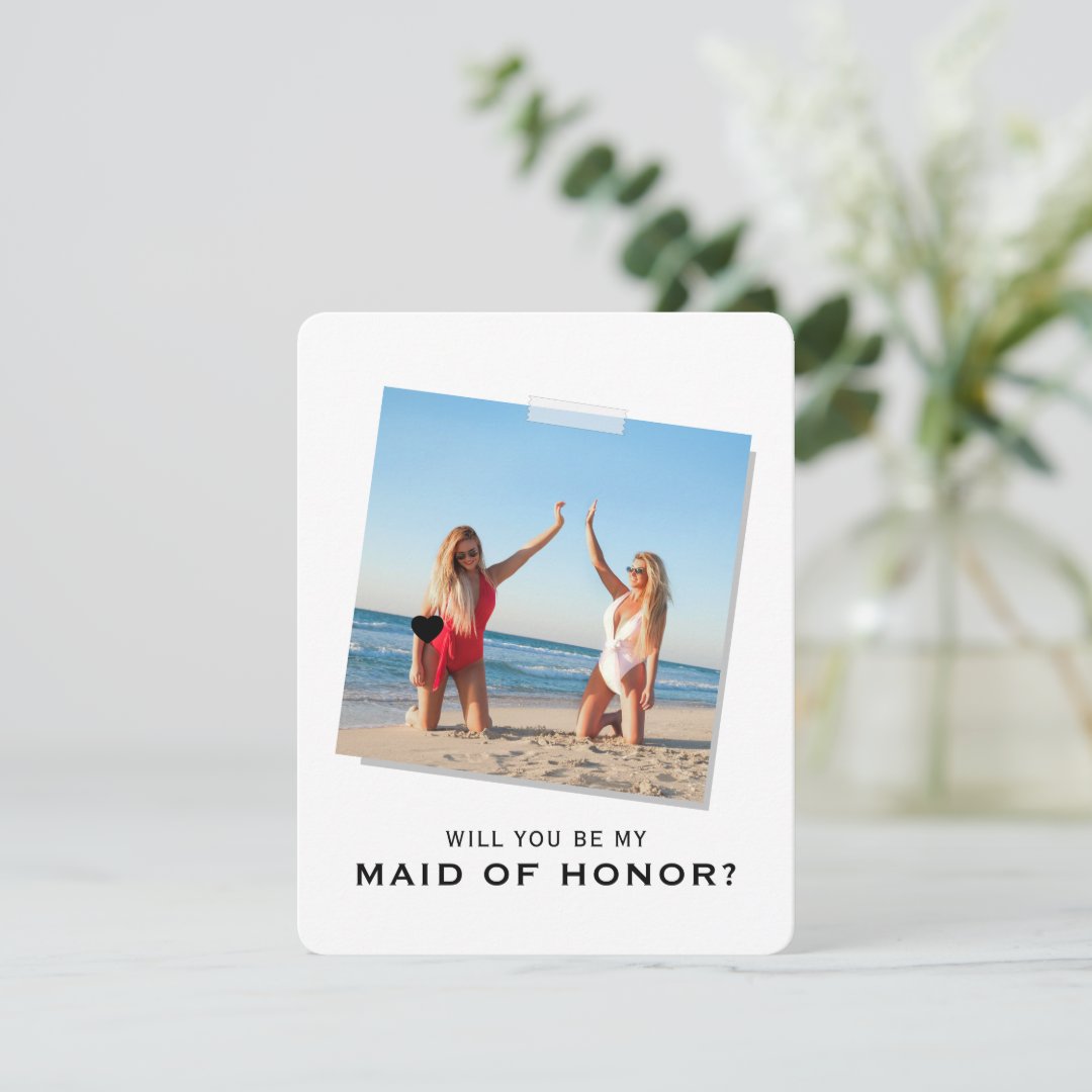 Modern Will You Be My Maid Of Honor Proposal Zazzle   Modern Will You Be My Maid Of Honor Proposal Rd20aff31637641ad921df93ddb004b21 Tcvrn 1080 