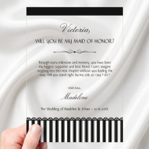 Modern Will You Be My Maid of Honor Proposal