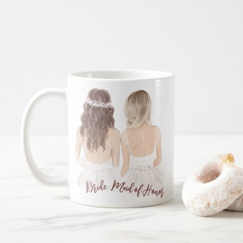 Modern Will You Be My Maid Of Honor White Coffee Mug