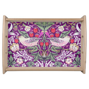Modern William Morris Strawberry Thief  Serving Tray