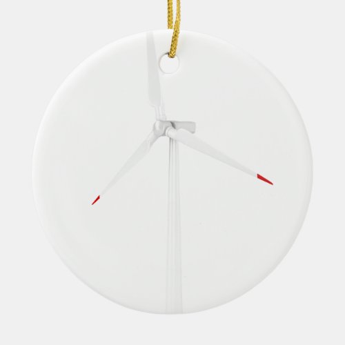 Modern wind turbine ceramic ornament