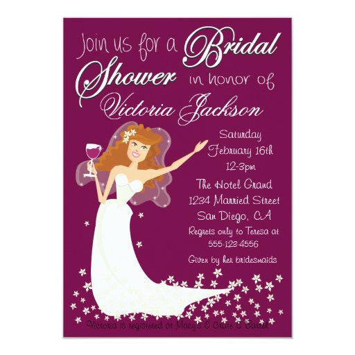 Cocktail Bridal Shower Invitation Wording 9