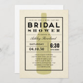 Modern Wine Bridal Shower Invitations (Front/Back)